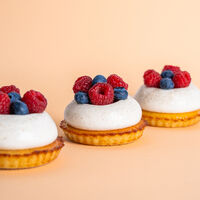 Tarte vanille fruits rouges