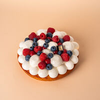 Tarte vanille fruits rouges - 4 personnes